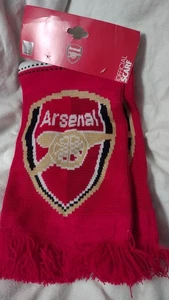 Authentic Arsenal Football Club Official On Red 100% Acrylic Shawl Scarves Scarf - Picture 1 of 2