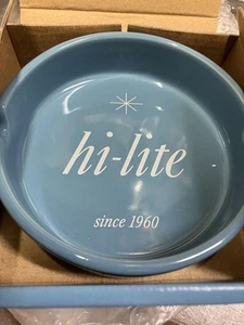 Highlights 65th Anniversary Blue Ceramic Ashtray Original Design Used - Picture 1 of 4