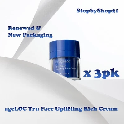 3pk Nu Skin NuSkin Tru Face Uplifting Rich Cream Exp 04/28 RENEWED NEW PACKAGING - Image 1 of 4