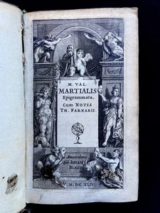 M. Val Martialis Epigrammata - Johannem Blaeu Amsterdam 1644 - Bild 1 von 8