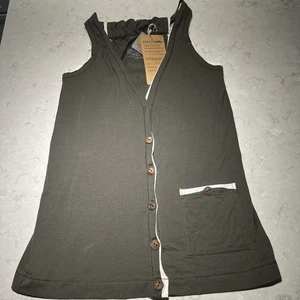 Neon Buddha Damen Gr. XS Grün Weste Knopfleiste Neu mit Etikett - Bild 1 von 7