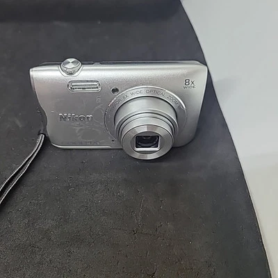 Nikon COOLPIX A300 20.1MP Compact Digital Camera - SILVER - For Parts Or Repair  - Image 1 of 4