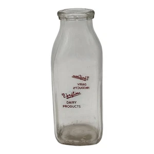 Vintage Clear Milk Bottle~ Verifine Dairy Products~One Pint - Picture 1 of 8