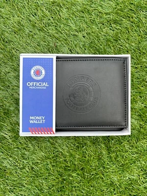 Official Glasgow Rangers FC Embossed Crest PU Leather wallet Brand new In Box