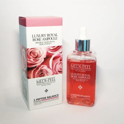 MEDI-PEEL Royal Rose Premium Ampoule 100ml Moisturizer Elasticity Serum K-Beauty - Image 1 of 4