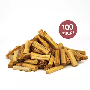 Incenso Palo Santo 100 Bastoncini Legnetti Paletti da 5 cm Naturale Sublimazione - Picture 1 of 9