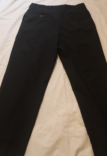 Burberry abito pantalone uomo 34x42 grigio scuro pantaloni plissettato lana ottimo stato