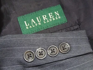 Ralph Lauren Men’s 46L Gray Pinstripe 100% Wool Suit Jacket Blazer Stripe - Bild 1 von 11