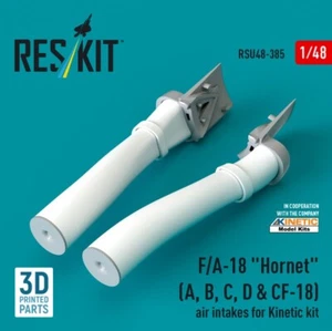 Reskit RSU48-0385 1:48 F/A-18 "Hornet" A B C D CF-18 tomas de aire para kit cinético - Imagen 1 de 2