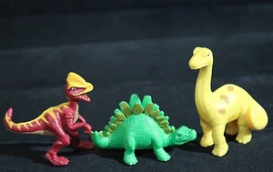 LOT OF THREE 2007 MATTEL MINI DINOSAURS - Picture 1 of 5