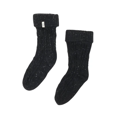 Ugg L5906 Women's Black Shaye Rain Boot Tall Knit Socks Shoe Size 5-10 - Image 1 of 2