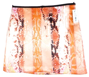 NWT WORTHINGTON Women Polyester A-line Skirt Mini Animal Snakeskin Multicolor 12 - Picture 1 of 9