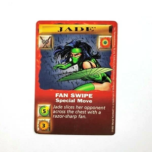 Juego de cartas Mortal Kombat Kard TCG 1992 Ventilador de jade deslizamiento movimiento especial MP - Imagen 1 de 2