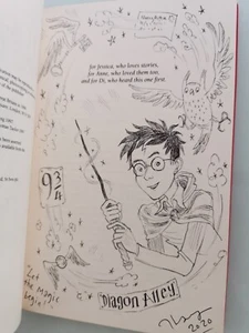 **V Rare Signed Harry Potter Philosophers Stone UK Deluxe Collectors 1st print** - Picture 1 of 9