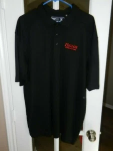 HIGDON CONSTRUCTION BLACK "XXL" GOLF SHIRT "NEW" 100% POLYESTER CB DRYTEC - Picture 1 of 4