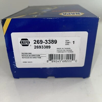 NEW NAPA Chassis Parts 269-3389 Tie Rod End New E8 - Image 1 of 4