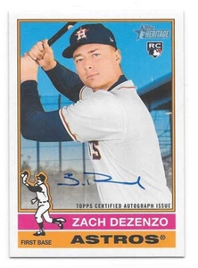 Zach Dezenzo - RC - Real One Autograph - Houston Astros - Topps Heritage 2025 #ROA-ZD - Bild 1 von 2