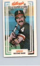 1983 Kellogg's 3-D Super Stars #60 Bobby Grich