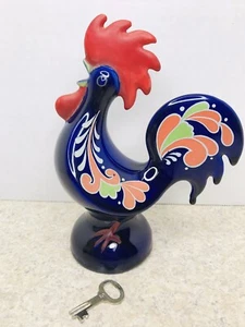 1968 Goebel Figure Gra 194 Rooster Bank W Germany 7” With Key - Picture 1 of 11