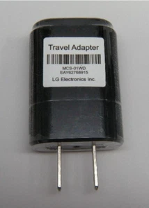 Original LG MCS-01W Universal 1.2A Black USB Wall Charger Power Adapter Block - Picture 1 of 5