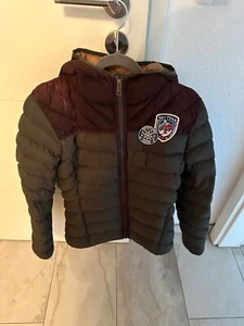 Napapijri Winterjacke Damen in oliv/bordeuax mit Kapuze Größe S - Bild 1 von 14