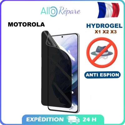 PROTÉCTION ÉCRAN FILM GEL HYDROGEL Privacy Espion Motorola G / Stylus / Edge