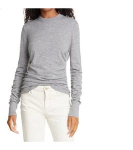 Frame Luxe Silk Blend Crew Neck Sweater Sz L Pre Owned - Picture 1 of 6