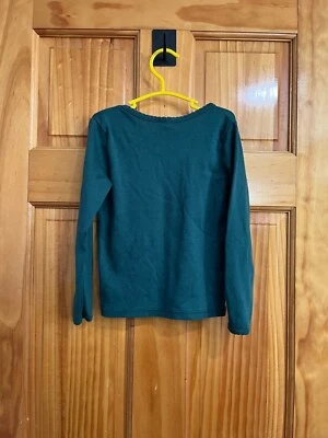 Little Girl Hanna Hendersson Cotton Green Long Sleeve Shirt Size Us 4 - Image 1 of 3