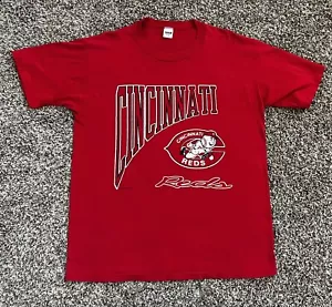 Vintage MLB Cincinatti Reds 1999 Shirt Wolf & Sons XL 46 21” X 28” Single Stitch - Picture 1 of 11