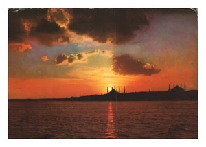 Postcard 4x6 Turkey Istanbul Sunset - Picture 1 of 2