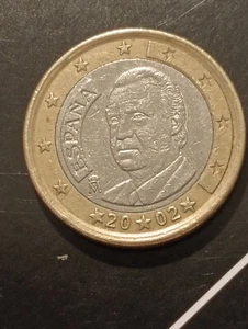 Spain 2002 1 Euro - Juan Carlos I 1st type; 1st map - Picture 1 of 6