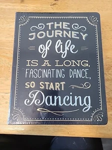 Eccolo Lined Journal World Traveler Hardcover Journal The Journey Of Life 8"x10" - Picture 1 of 2