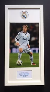 Luka Modric Real Madrid FC Fußball handsignierter Einbaurahmen - Bild 1 von 3
