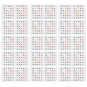 Bindi clásico liso multicolor talla más pequeña para mujer (juego de 15) - Imagen 1 de 4