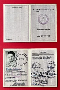 DDR Dienstausweis Fachschule für Landwirtschaft Bautzen von 1955  ( 149222 - Bild 1 von 1