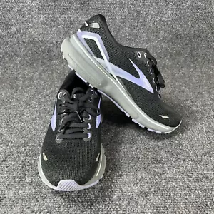 Brooks Ghost 15 Shoes Womens Size 6.5 Medium Black Purple Running Sneaker Tennis - Picture 1 of 17