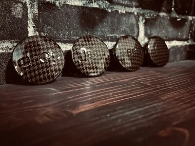 Juego de tapacubos centrales de rueda pata de gallo marrón oscuro Jeep Wrangler x4 genuino OEM 2 1/8" Foto 1 de 3