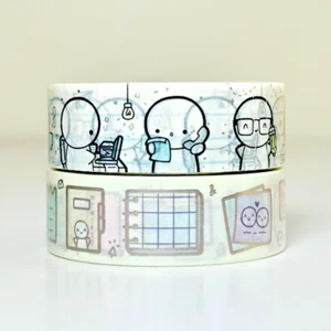 TCMC The Coffee Monsterz Co Office Life Emotis Notes & Reminders Washi Tape 2023 - Picture 1 of 6