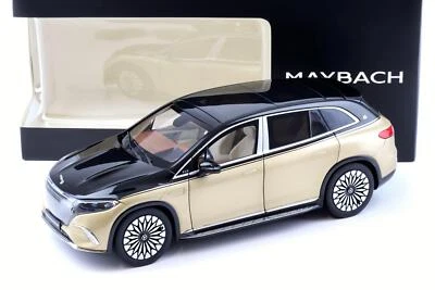 1:18 NZG Mercedes Maybach Eqs 680 SUV Nero/Kalahari Oro Dealer Version - Immagine 1 di 4