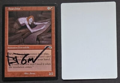 Signed MTG Magic Brom Artist Proof _ Exodus _ ANARCHIST _ VHTF 1/50! - Image 1 of 2