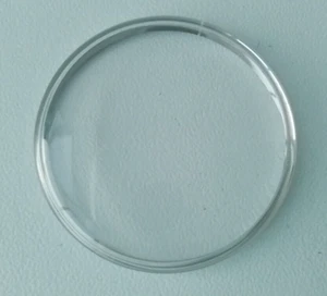 NOS Vintage Omega watch crystal PZ 5042 with SS tension ring Genuine 100% - Picture 1 of 4