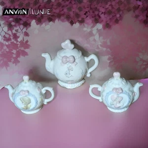 Precious Moments Vintage '93 Salz und Pfefferstreuer mit Februar Teekanne Figuri - Bild 1 von 13