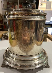 Biscottiera argentata. Silver plate. - Picture 1 of 8