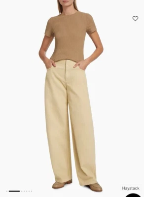 Vince Wide Leg Twill Pants Size 16, in Haystack Beige, NEW NWOT, MSRP $345 - Image 1 of 4