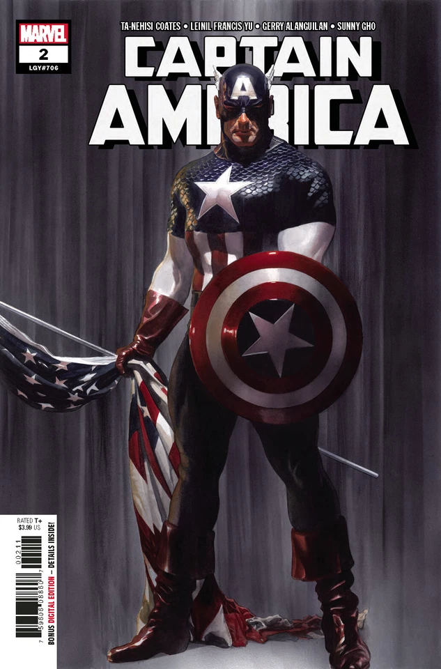 Captain America #2 Alex Ross Variant Marvel Comics - NM or Better - Image 1 of 2
