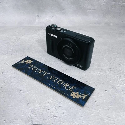 Canon PowerShot S100 Compact Digital Camera Black BK S 100 PSS100 12.1MP Pixel - Image 1 of 4