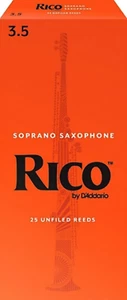 Rico by D'addario Soprano Sax Reeds Unfiled - 25 Per Box - Picture 1 of 8