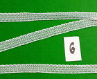 BEAUTIFUL WHITE LACE TRIMS 10m X 19mm WIDTH(No6) £4.29>YOU WON'T BE DISSAPOINTED