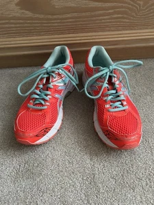 Asics GT-1000 Duomax Womans Size 7 Shoes T4K8N Pink Green/Blue Sneakers - Picture 1 of 6