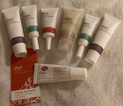 Skyn Iceland Product Pure Cloud Cream The Antidote Youth Serum Lip Fix Eye Serum - Image 1 of 4